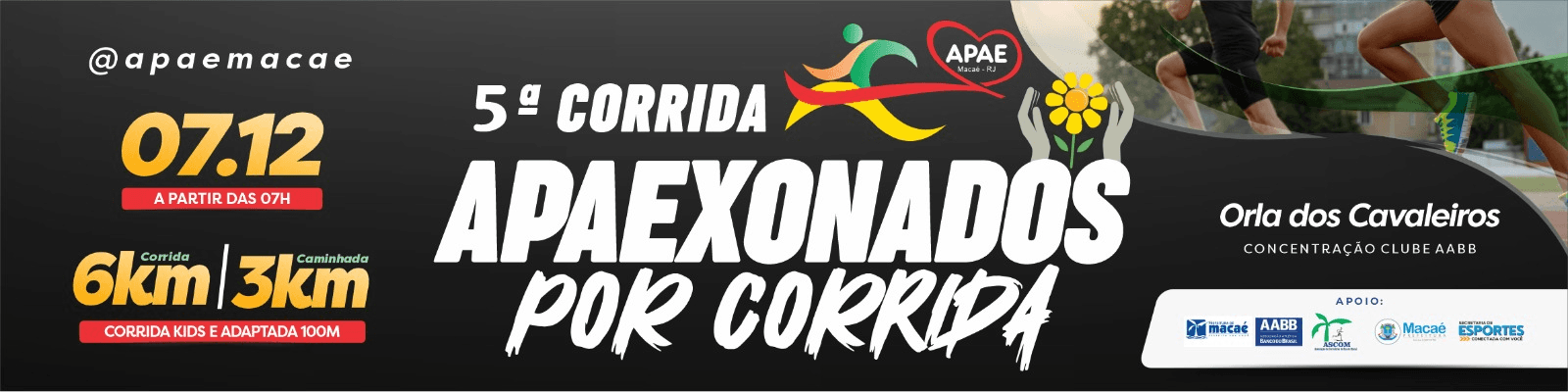 Imagem de divulgação do 5ª Corrida - Apaexonados Por Corrida