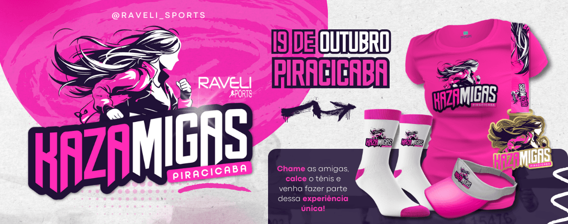 Imagem de divulgação do 3º Corrida Kazamigas Piracicaba