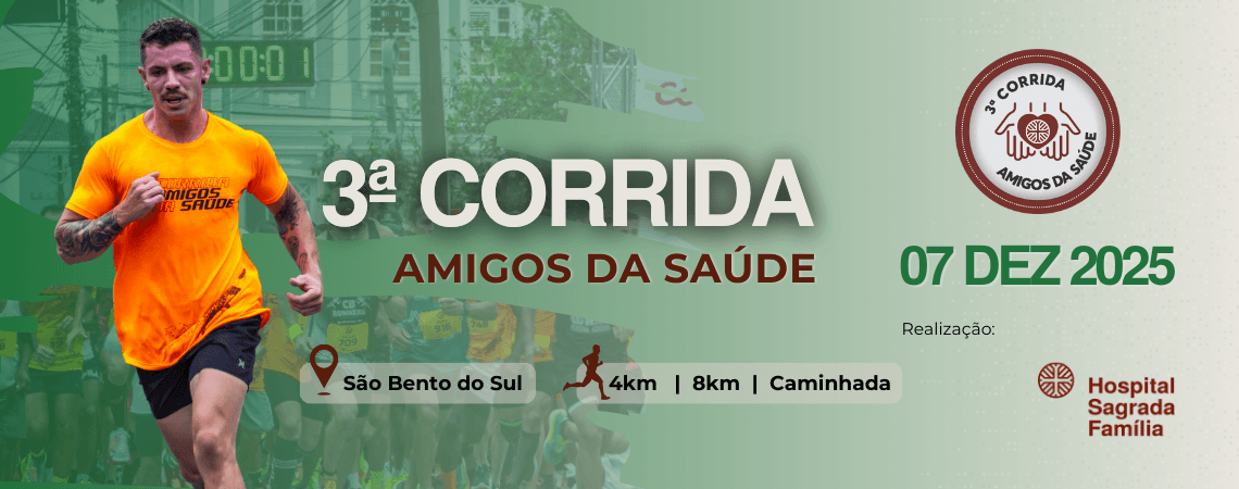 Imagem de divulgação do 3ª Corrida Amigos Da Saúde